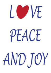 Love peace and joy